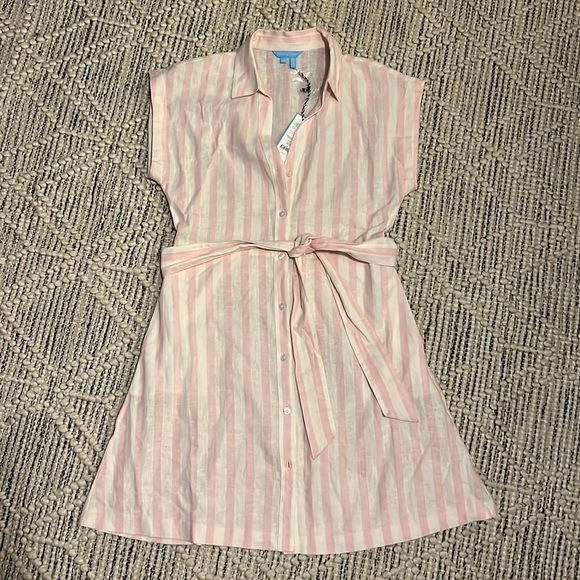 Draper James Dresses & Skirts - Draper James Trisha Shirtdress in Pink Cabana Stripe